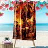 Africa Art Print Beach Towel, Large Soft Quick Dry Towel for Beach Camping Swimming