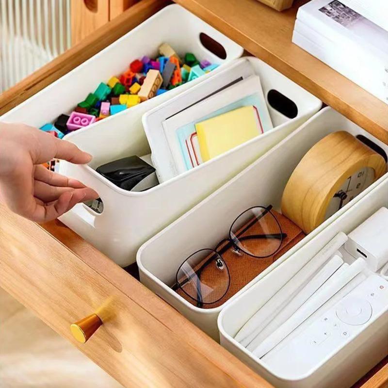 10pcs Multifunctional Sundry Storage Box Plastic Durable Large Capacity Desktop Storage Box Underwear Storage