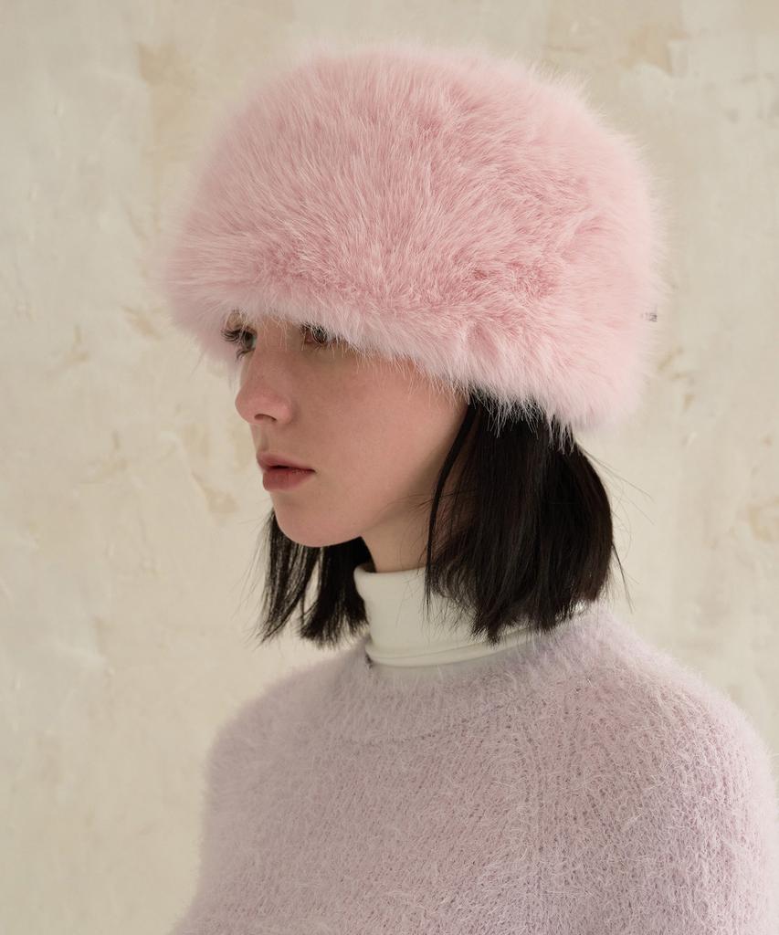 Bajal Va Square Long Label Sharka Hat Pink