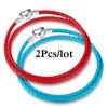2Pcs/Lot Vintage Jewelry Leather Chain Bracelets Fit DIY Handmade Beads Charms Bracelet Couples Pulsera Jewelry For Women Men