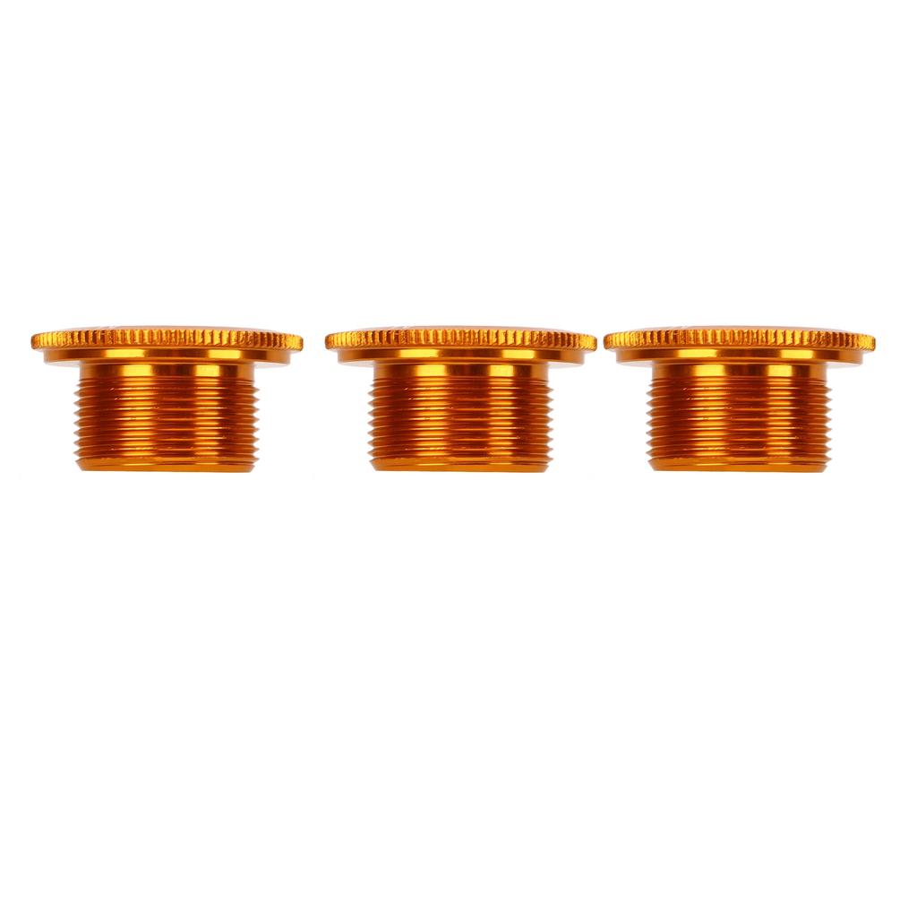 3pcs M19 Crank Cover Screws Rustproof High Accuracy Aluminum Alloy Bike Crank Cover Screws for Mountain Bike