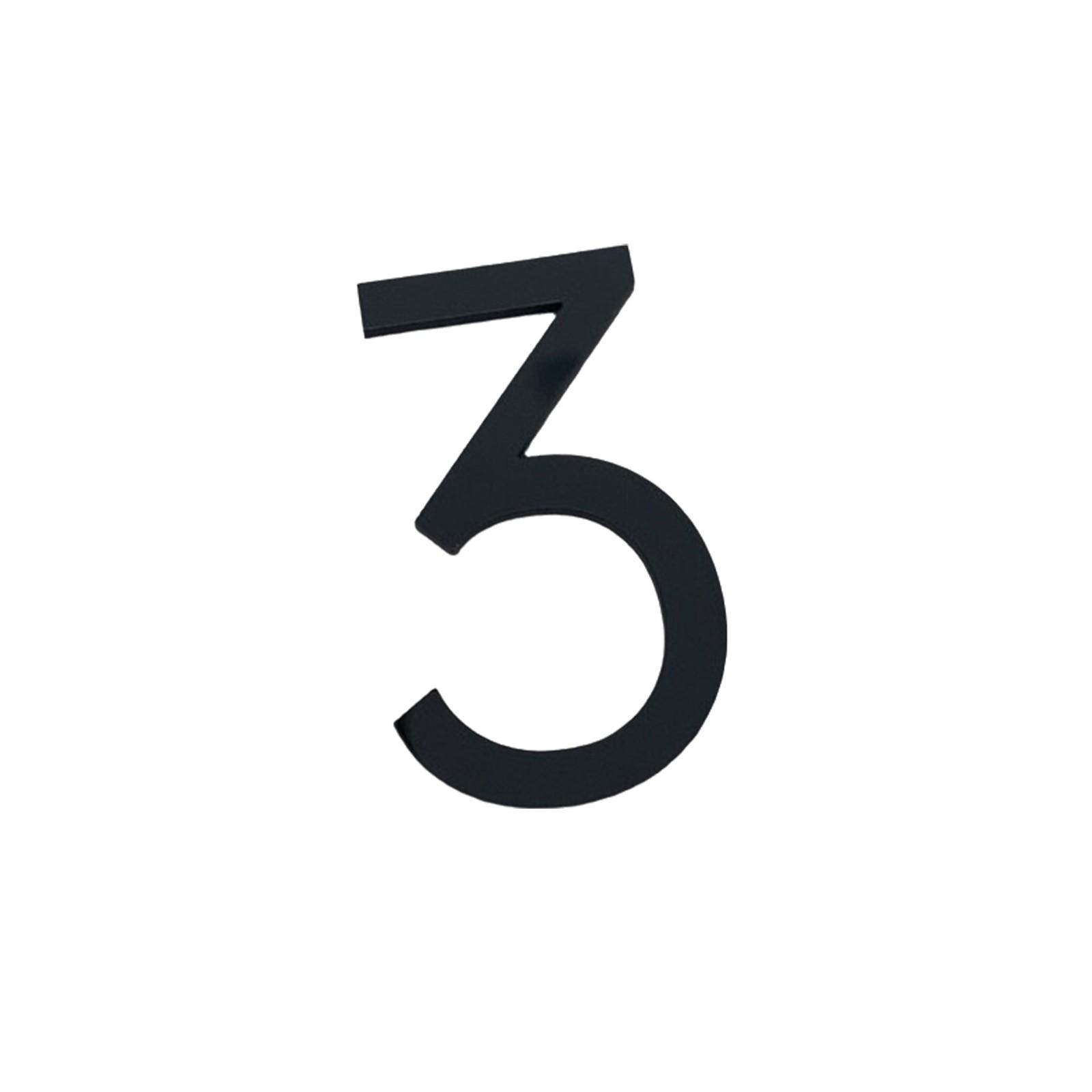 

Акриловая трехмерная цифровая креативная номерная табличка Акриловая цифровая дверная табличка One Size