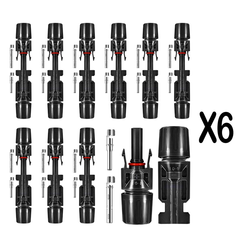 100/60/50/30/18 Pairs Solar Connectors PV Plugs 1000V 30A Solar Panel Connector Kit Available for PV/MC Cables