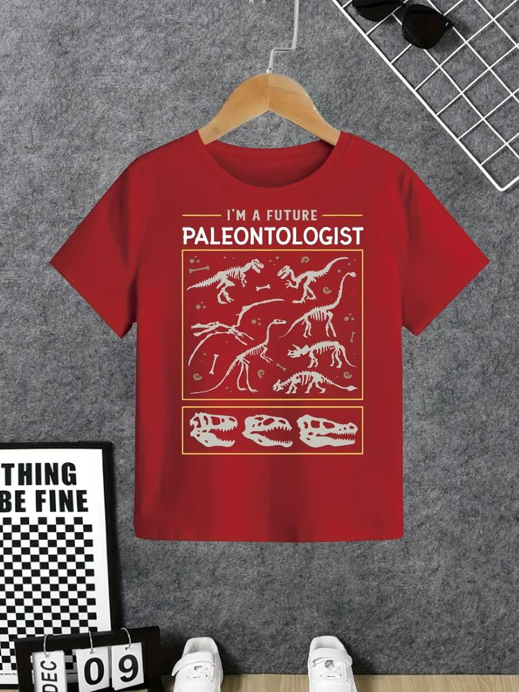 Im a Future Paleontologist Dinosaur with Dinosaur Design100 cotton Oneck short sleeve casual printed mens Tshirt S