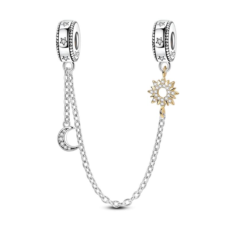 Heart Shape Star Moon Pattern Pendant Charm Beads Fits Bracelets Bangle Necklace Women Luxury Diy Fine Dangle Bead Jewelry Gifts