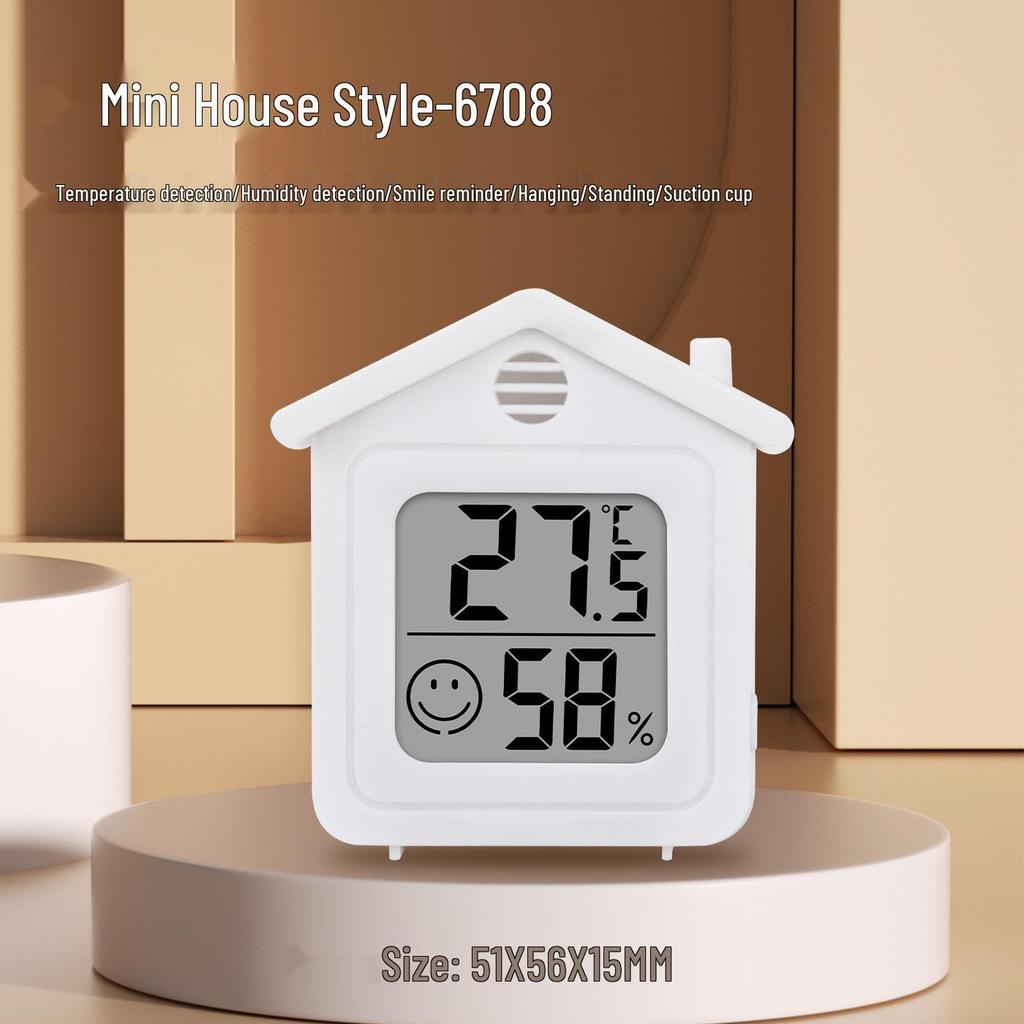 High-Precision Indoor Temperature & Humidity Meter with Magnetic Mount and Large-Display