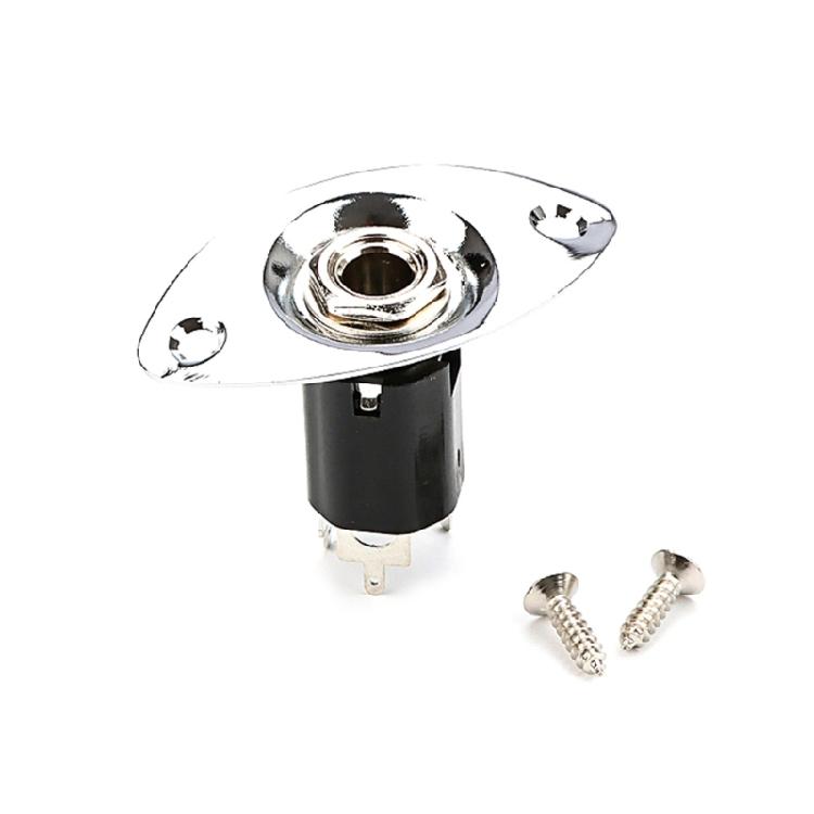 Выходные Входные Гнезда Пластина Гнездо 6,35 мм Выходные Гнезда Пластина Аксессуар для Электрогитары 1