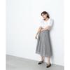 JILL by JILL STUART Skirt [Pre-order: Arrives mid- to late March] Women's Fukure Check Series Skirt, 125-3120021, Black