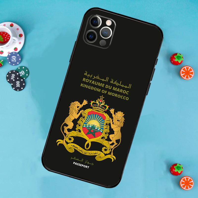Morocco Flag Moroccan Phone Case For iPhone 17 Air 14 16 15 11 12 13 Pro Max 12 13 mini 15 16 Plus 16e Cover Funda
