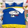 Happy Little Dog Duvet Cover Snoopy Set For Children Cartoon Anime Comforter King Size Bedding Queen And Twin,3D Printed Quilt