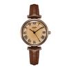 Retro Style Women'S Watch Small Plate Light And Thin Student Exam Watch Waterproof Quartz Belt Watch