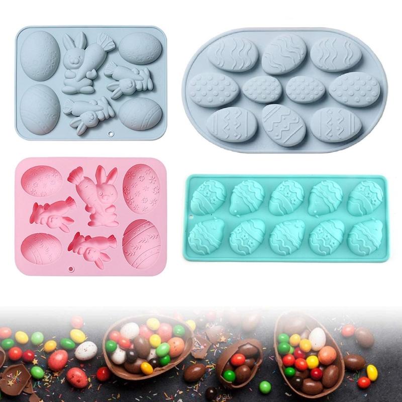 Easter Series Silicone Cake Moulds Mousse Moulds Pastry Decorating Tool Dessert Molds Chocolate Mould for Kitchen Baking