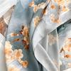 53x170cm100% Mulberry Silk Scarf Floral Print Long Shawl Lightweight Spring Summer Wrap Elegant Fashion Accessory for Women