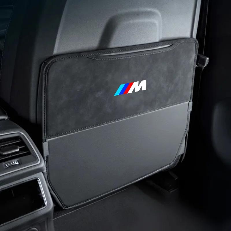 Heiß 2025 Auto Anti-Kratz-Pad Sitzlehnen-Leder-Schutzabdeckung Wasserdicht Für BMW M Emblem E46 E36 E34 F10 E90 F30 E60 F30 E53 E3
