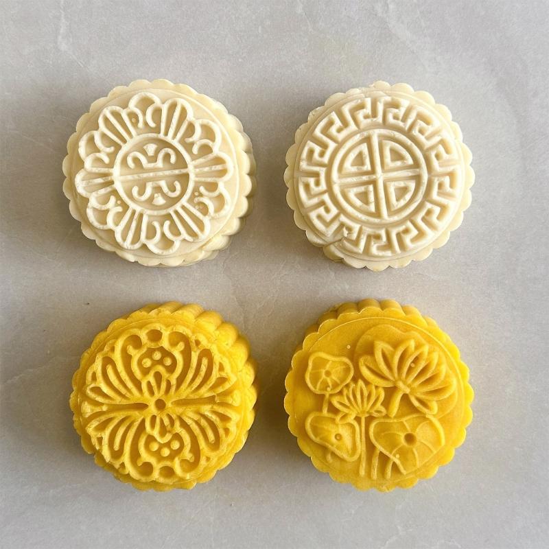 Handgepresste Eishaut-Mondkuchenform, Schokoladenformen, flexible ABS-Kunststoffe, Gebäck-Dessertform für Backbegeisterte