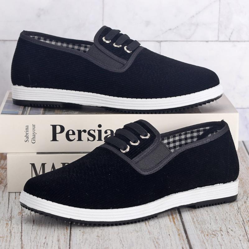 Handmade On-line Single Cloth Shoes for Men and Women, Spring Breathable and Lightweight Walking Shoes, Pure Handmade Rubber Soft Soles