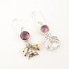 Natural Rhodolite Gemstone 925 Stamped Silver Jewelry Handmade Girls Earrings 2" EE-154-18