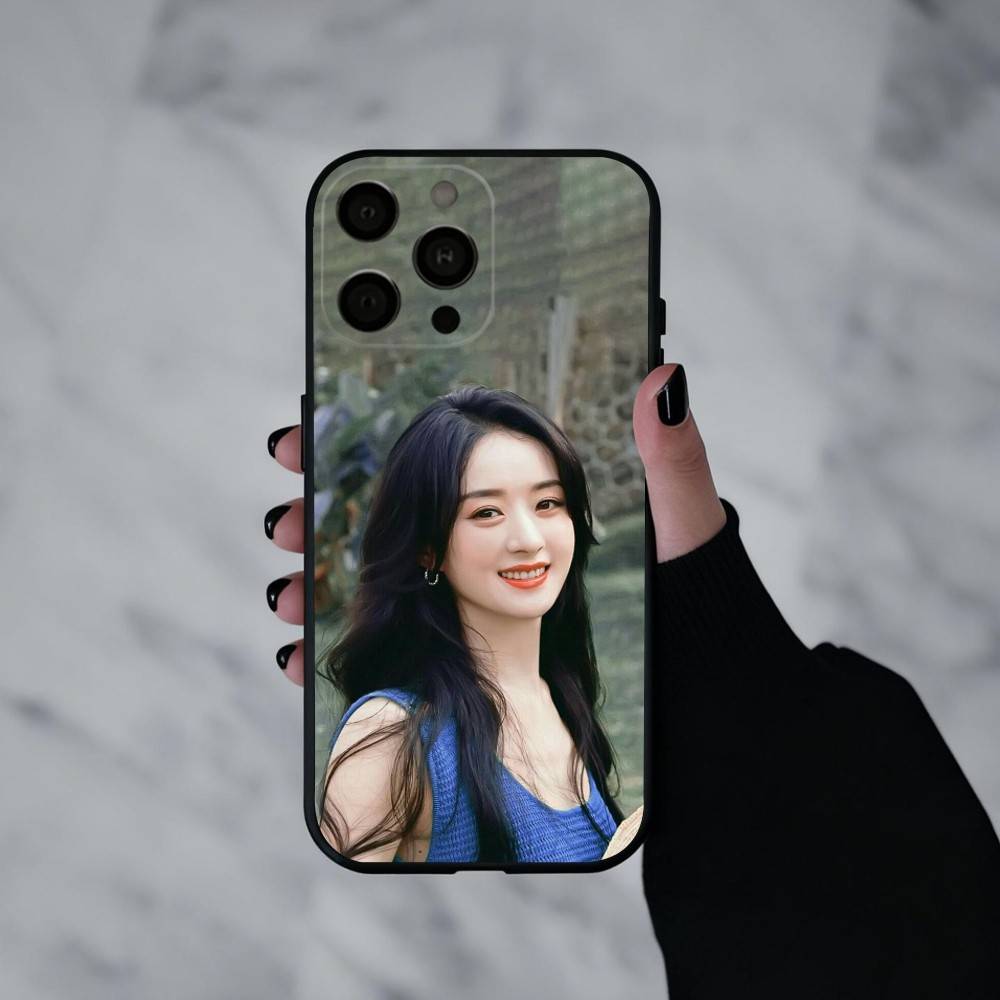 Oriental-Beauty Actress Zhao Liying Phone Case For iPhone 17pro, 16,15,14,13,12,11 X XR Plus,Others Soft Black Cover