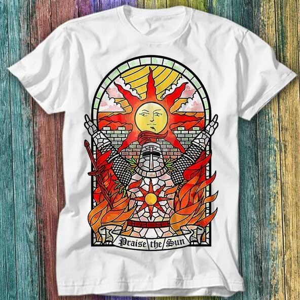 

Praise The Sun Tarot Card Thank God Online Gaming Dark Souls T Shirt Top Tee 293 3XL