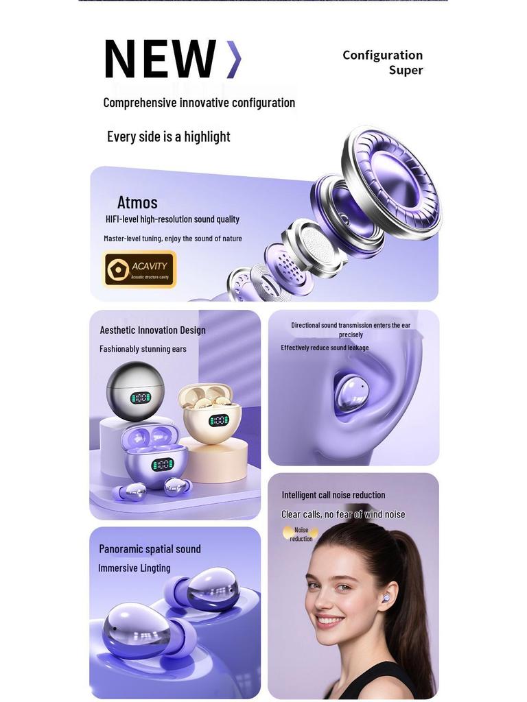 2025 Q61 Wireless Bluetooth Earphones: High-Quality Sound, In-Ear Design, Long Battery Life.
