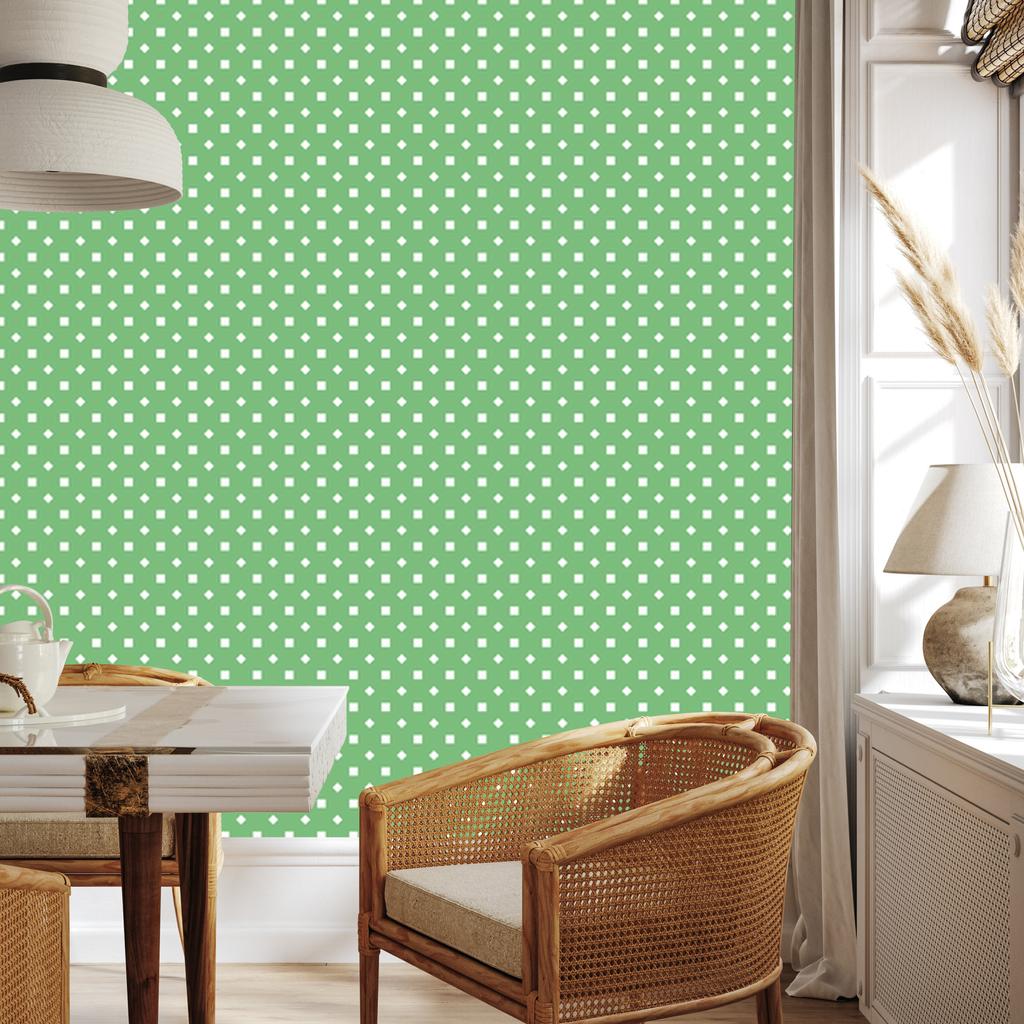 Green Dots Wallpaper, a Clear Detail for the Living Room and Bedroom 50x1000
