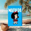 1pc Mafalda1 Beach Towel, Comfortable and Thick, and Swimming/Bath/Picnic/Camping Towel, Suitable for Seaside Beaches
