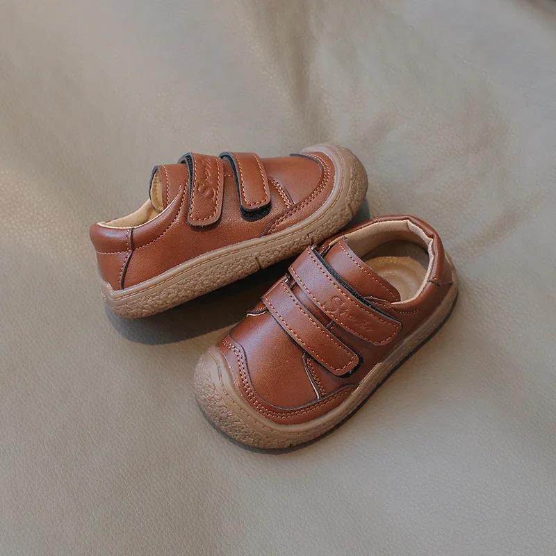 0-5 Years New Baby Shoes Microfiber Leather Toddler Boys Barefoot Shoe Star Soft Sole Girls Outdoor Tennis Fashion Kids Sneakers