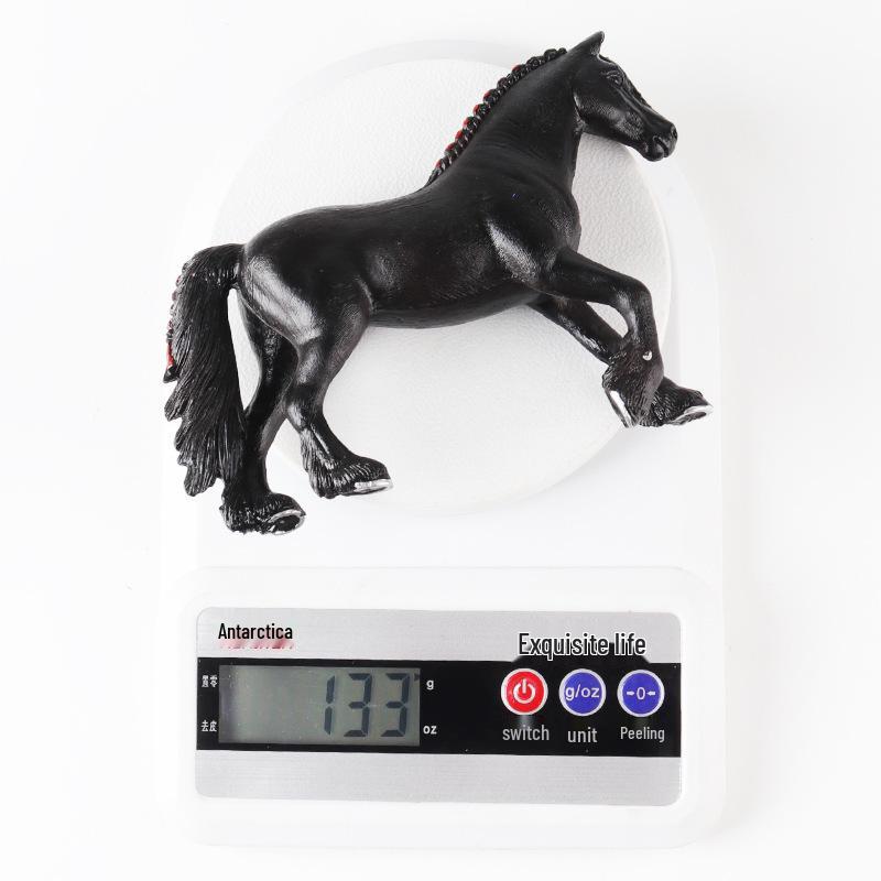 Cross-border Prairie Horse Desktop Ornament: Black & White North American Feral Horse Model