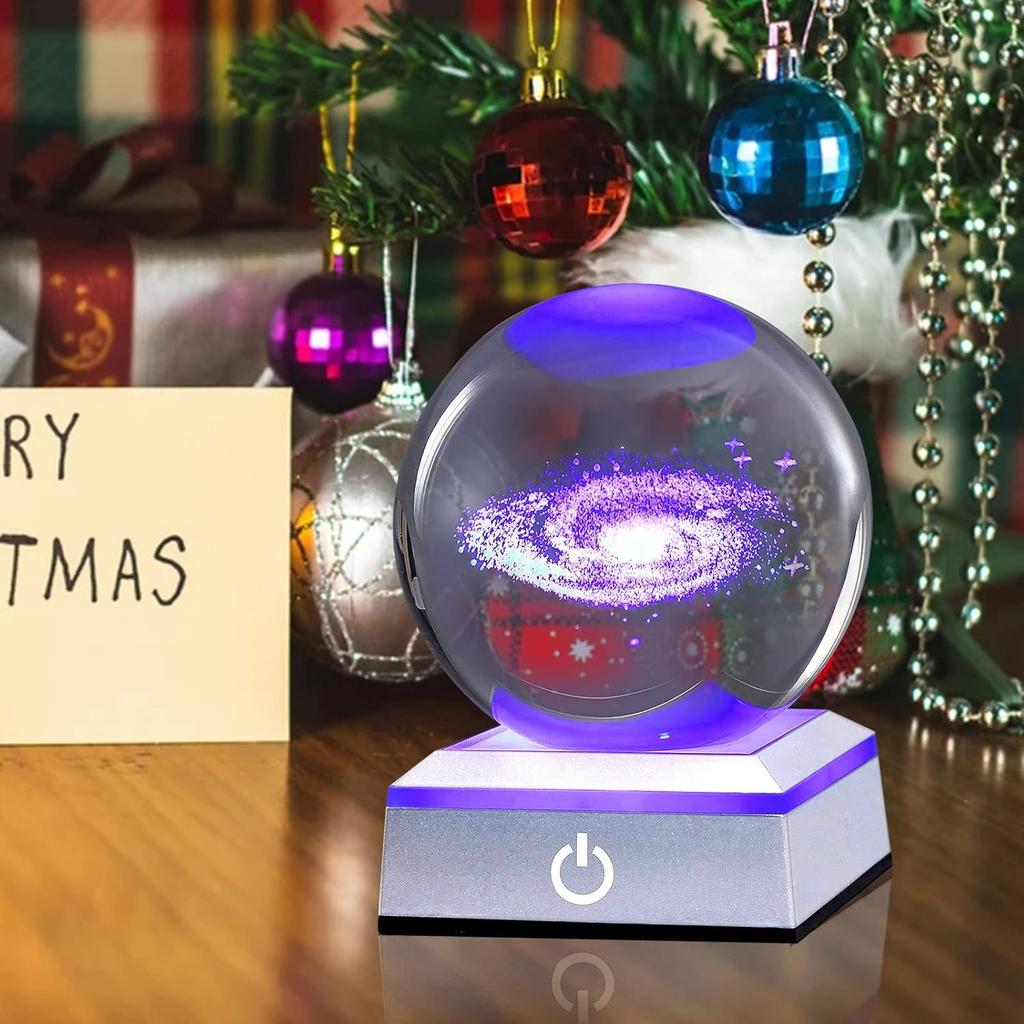 6 Colors LED Light Base Show Stand Display Plate with Sensitive Touch Switch for 3D Laser Crystal Glass Art, 2 Round + 2 Square, blue