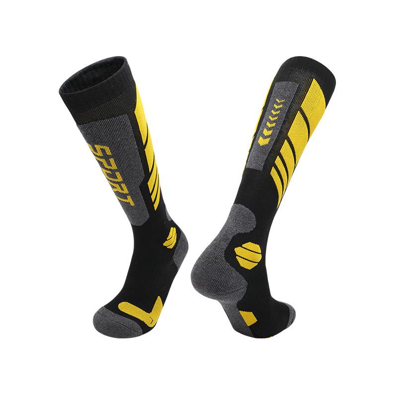 Merino Wool Ski Socks - Warm, Anti-Slip Snow Socks for Autumn and Winter Outdoor Sports