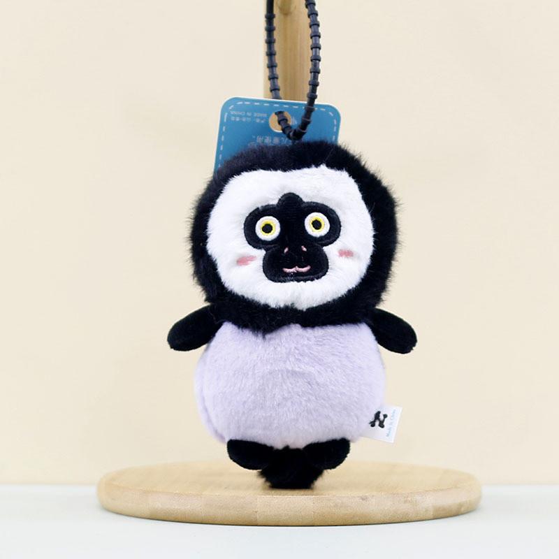 Adorable Plush Monkey Keychain Charming Pp Cotton Filled Cute Bag Pendant
