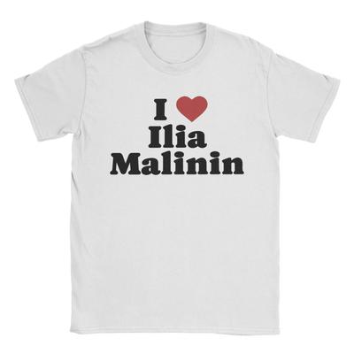 Unisex TShirt I Love Ilia Malinin Figure Skating Fun 100 Cotton Tees Short Sleeve  T Shirts Round Collar Clothes Printed