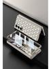 Samsung Z Fold 6 Case - Diamond Lattice, Electroplated Leather, Fragrance-Inspired Design