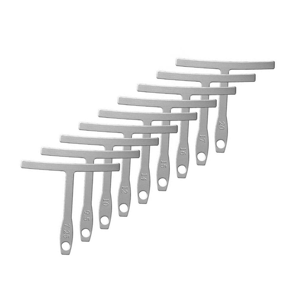 Silver Understring Radius Gauge For Guitar Bass Setup Premium Luthier Tools Kit