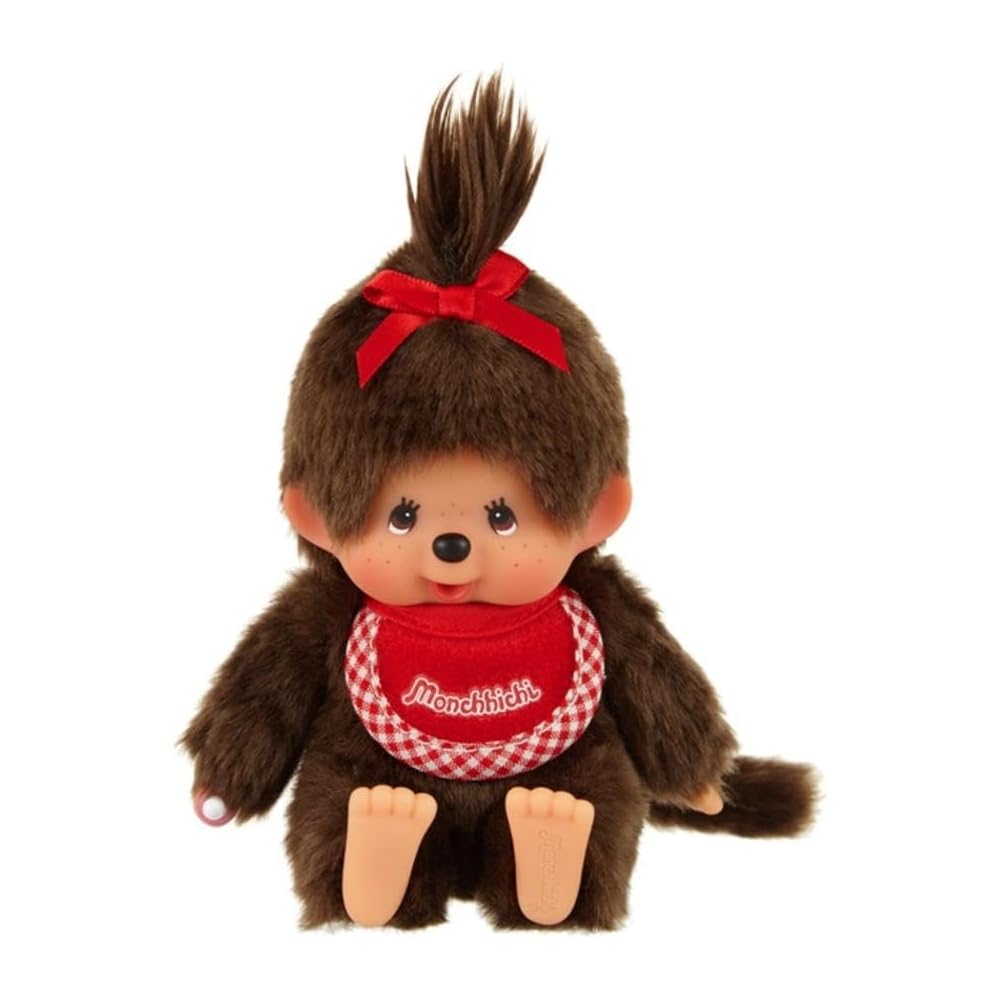 Sekiguchi Monchhichi Premium Standard SS Brown Plush Doll 14cm x 9cm x 7cm