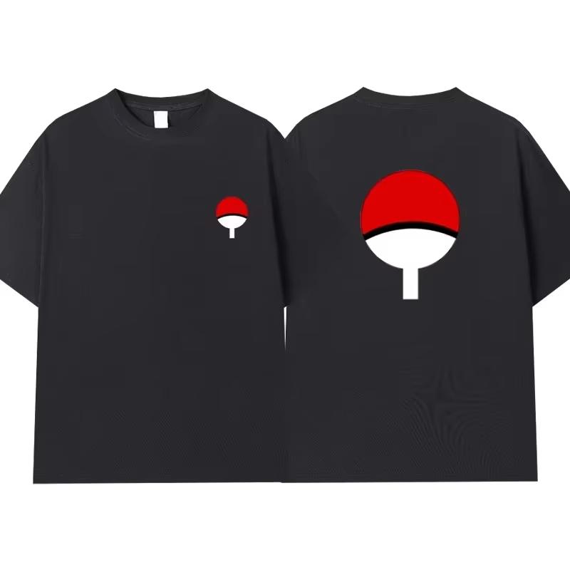 

New Trendy Tshirt Selling Vortex Naruto Sasuke Pure Cotton Unisexs and Womens Short Sleeved Shirt 2026 New Summer M