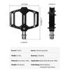 CXWXC Bike Pedals Aluminum Anti-slip MTB Road Bicycle Pedals Ultralight Sealed 3 Bearing One-piece Galvanized Cycling Pedal