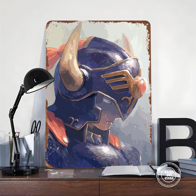 Dragon Quest Game Printed Poster Customized Wall Art Retro Vintage Metal Tin Signs for Bathroom Decor Aesthetic Decoration Room