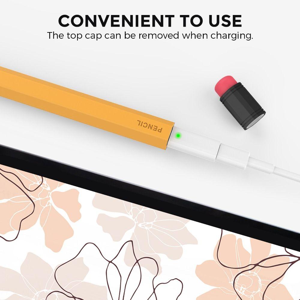 Astuccio in Silicone per Tablet Anti-Scivolo Antiurto Custodia per Stilo Colorata Ergonomica Guscio Protettivo per Matita per Apple Pencil Pro/2
