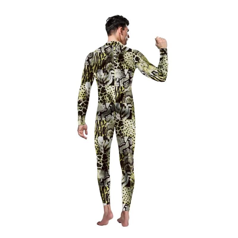 Halloween Serpentine 3D Print Outfit Purim Cosplay Costume Carnival Clothes Zentai Adult Men Bodysuit Jumpsuit Festival Party
