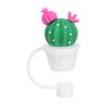 1PC Creative Reusable Silicone Straw Plug Splash Proof Drinking Dust Cap Dust-proof Straw Tips Cover Cup Accessory Kitchen Tool