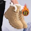 Men's Winter Waterproof Anti-Slip Plush Lined Snow Boots 2026 Outdoor Hiking Casual Shoes Comfortable Warm Boot