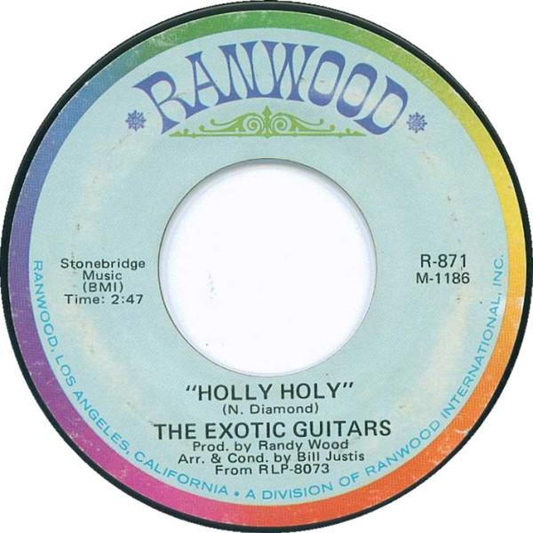 

7inch Record EXOTIC GUITARS Holly Holy R871 Ranwood 1970 US Jazz Used