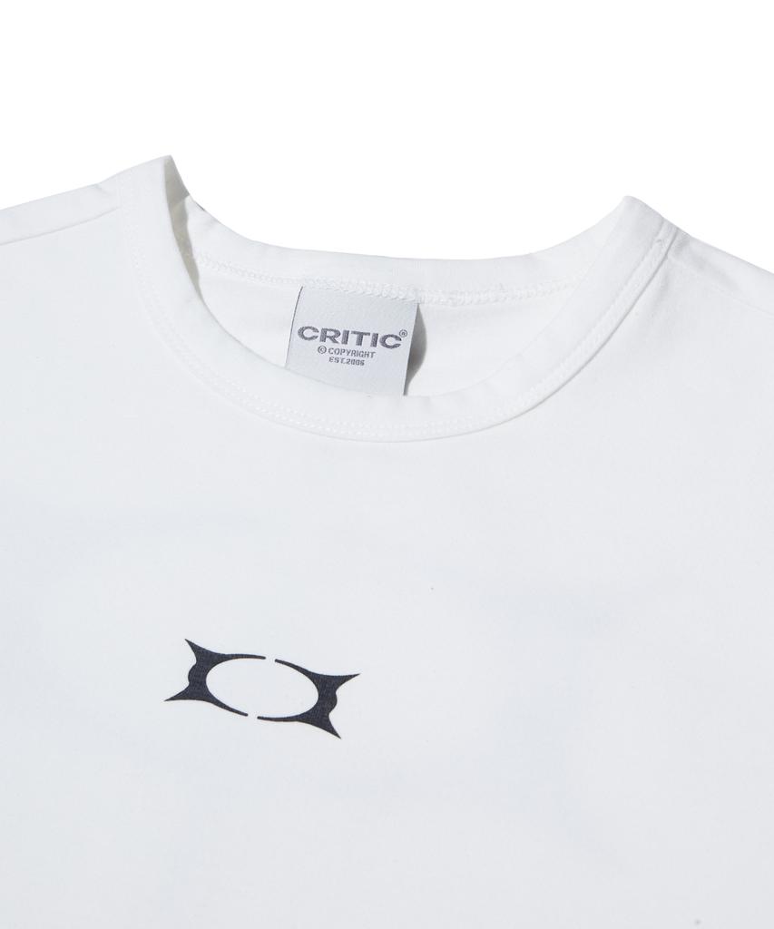 CRITIC Og Wormhole Logo Crop T-Shirts White