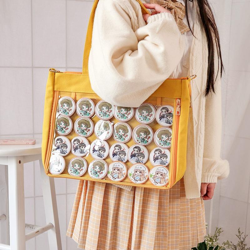 New Japanese canvas pain bag long shoulder strap removable canvas pain bag single shoulder crossbody pain bag baby bag