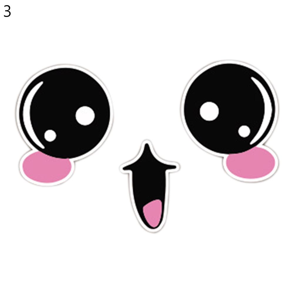 Legrační usmívající se obličej Samolepky na auto zpětná zrcátka Samolepky na auto Samolepky na auto Autodoplňky