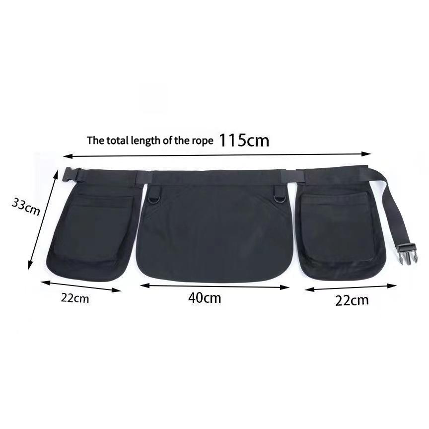 1PC Canvas Waist Apron with Multi-Pockets – Short Half Apron Tool Apron for Gardening, Work & Daily Use