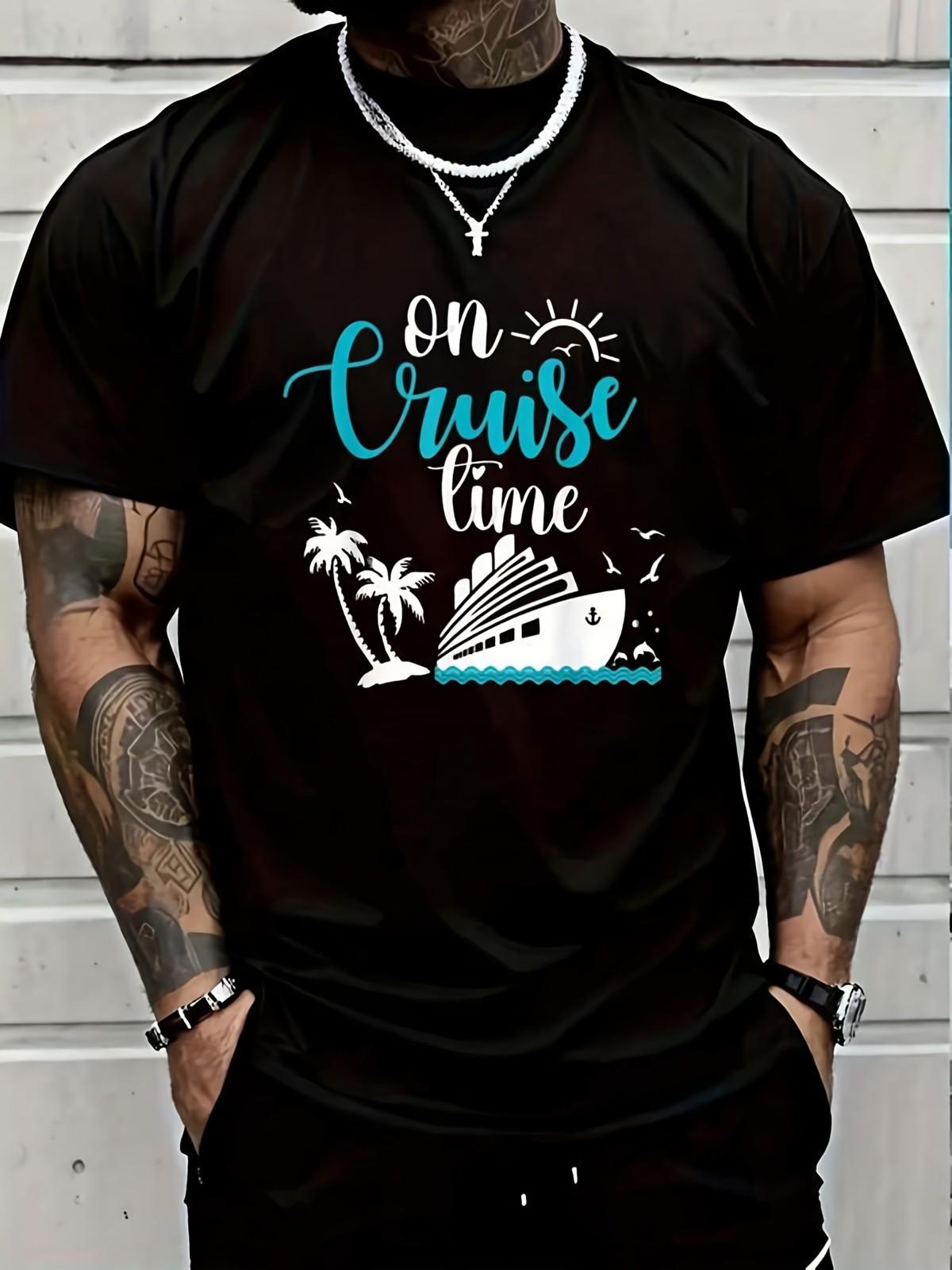 On Cruise Time Palm Trees Cruising Family VacationFriends T T Shirt Women s Me S разноцветный