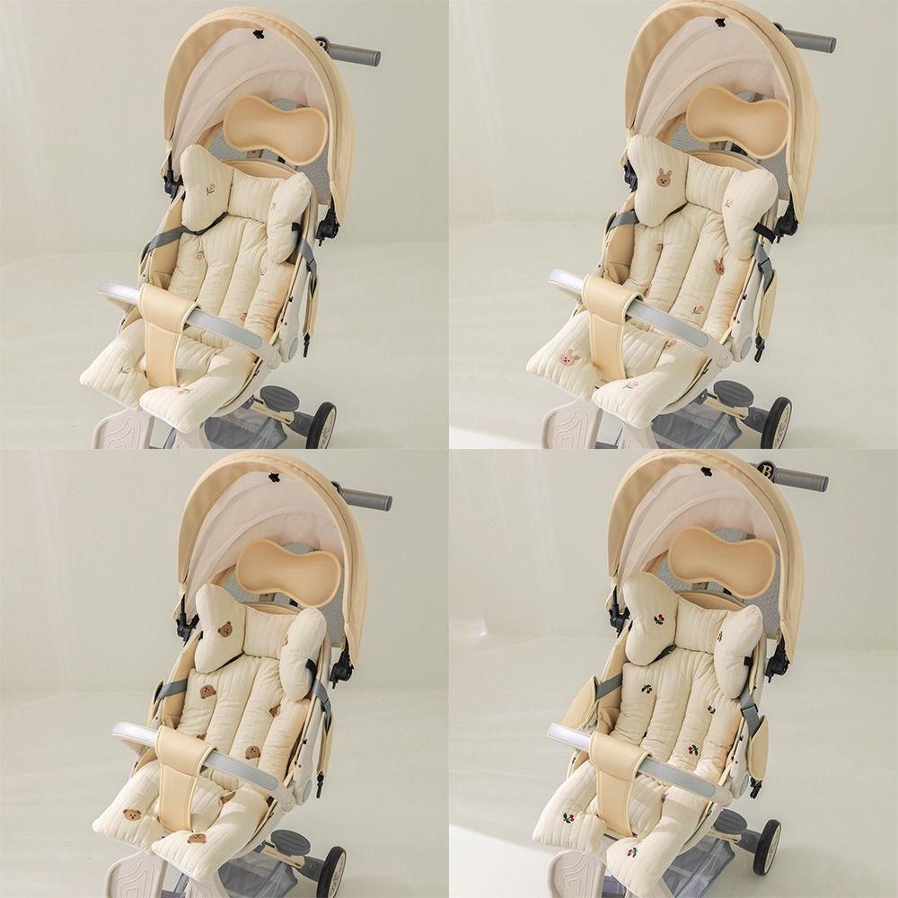 Cotton Baby Stroller Seat Cushion Thicken Pram Accessories Cart Mattress  for Infant Newborn