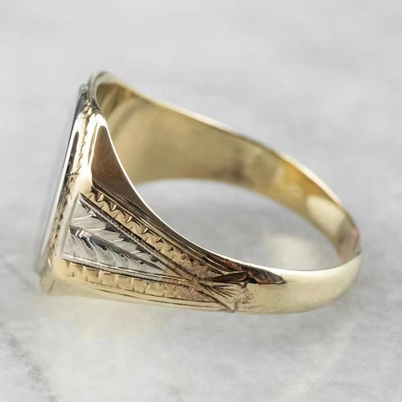 New Wish Hot-selling Jewelry, European and American Fashion Retro Engraved Character Women's Ring